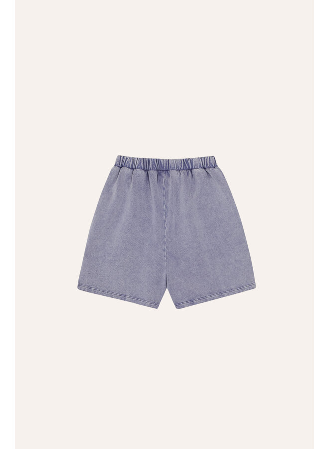 The Campamento | blue washed kids shorts | blue