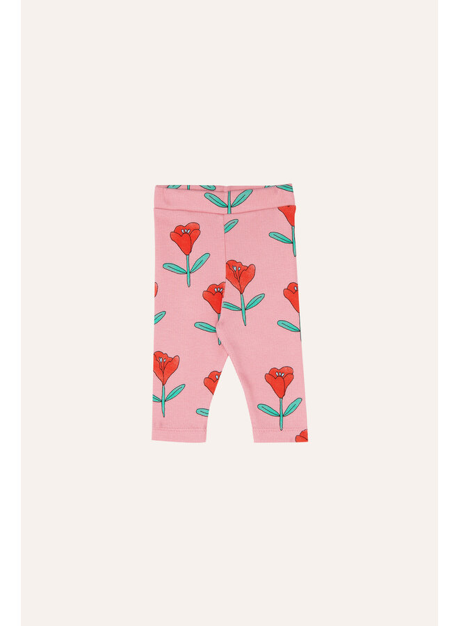 The Campamento | tulips allover baby leggings | pink