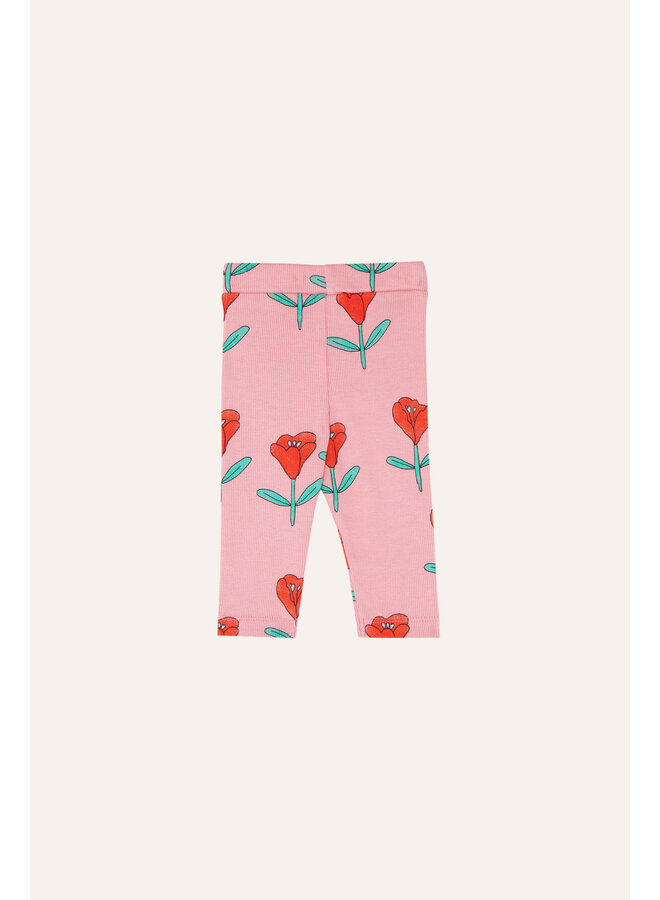 The Campamento | tulips allover baby leggings | pink