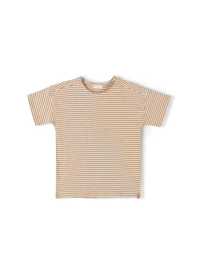 Nixnut | com tshirt | caramel stripe