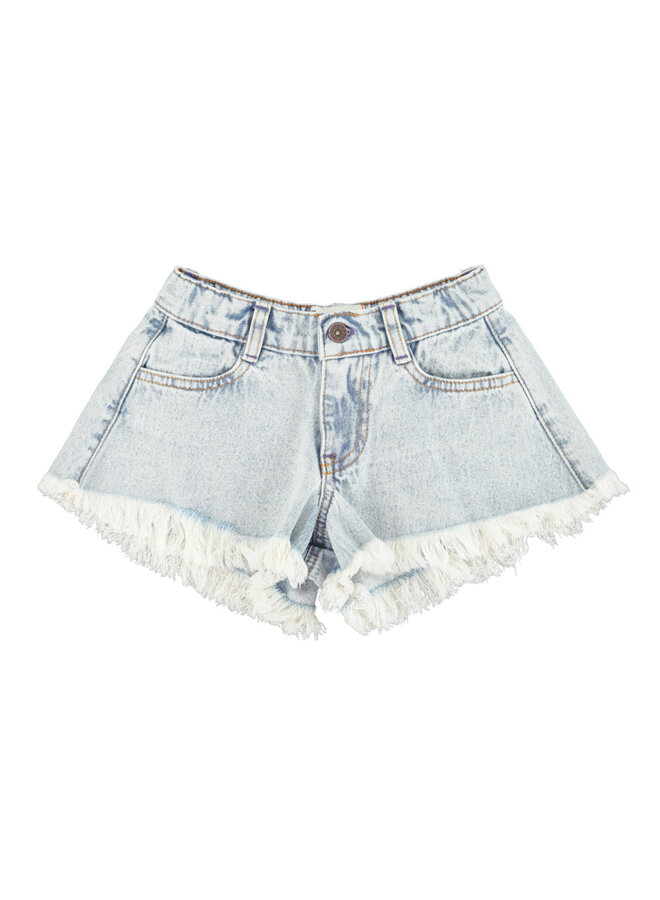 Piupiuchick | shorts | washed blue denim