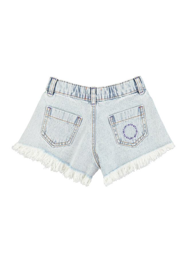 Piupiuchick | shorts | washed blue denim