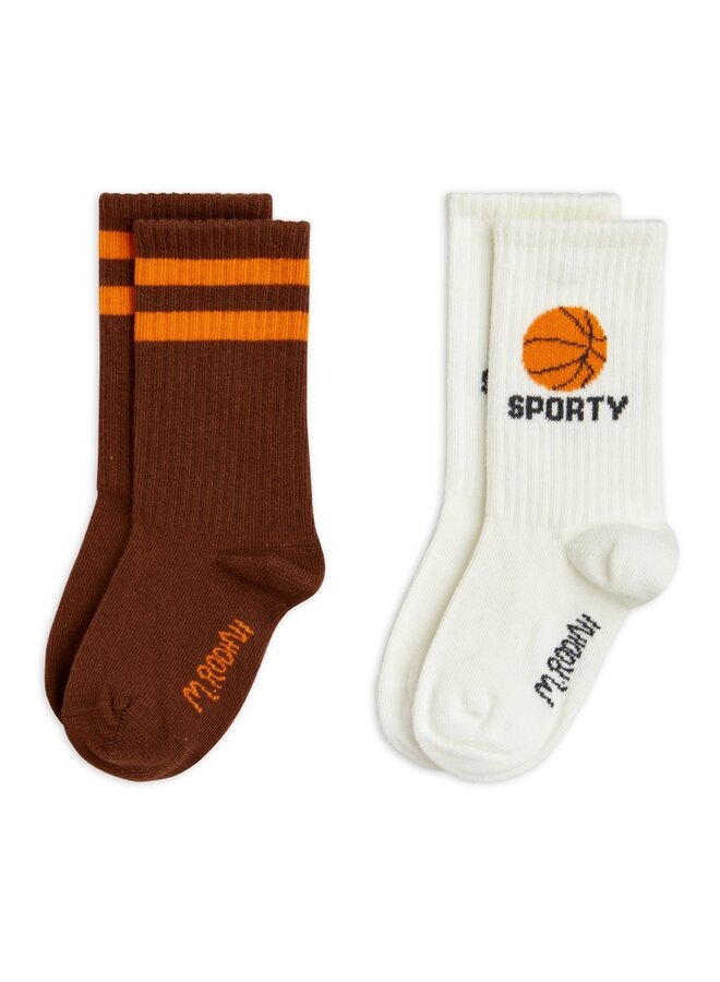 Mini Rodini | basketball 2-pack socks | multi