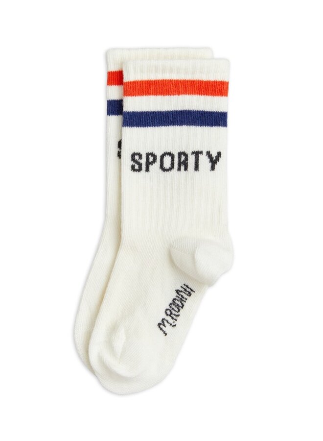 Mini Rodini | sporty 1-pack socks | white