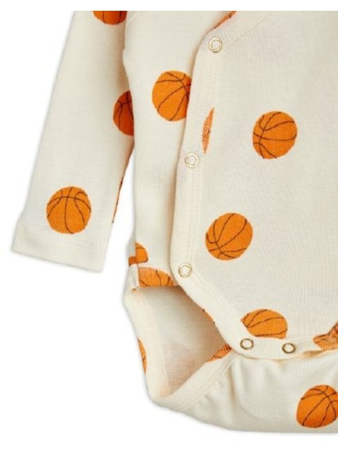 Mini Rodini | basketball aop wrap body | offwhite