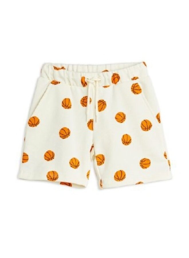 Mini Rodini | basketball aop sweatshorts | offwhite