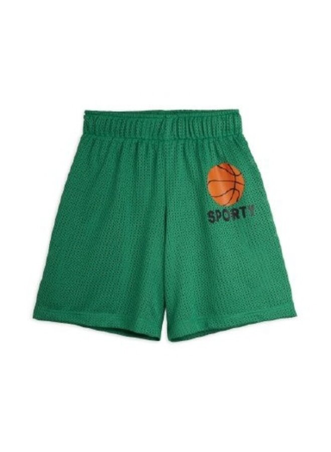 Mini Rodini | basket mesh sp shorts | green