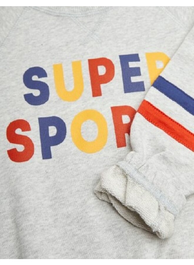 Mini Rodini | super sporty sp sweatshirt | grey melange