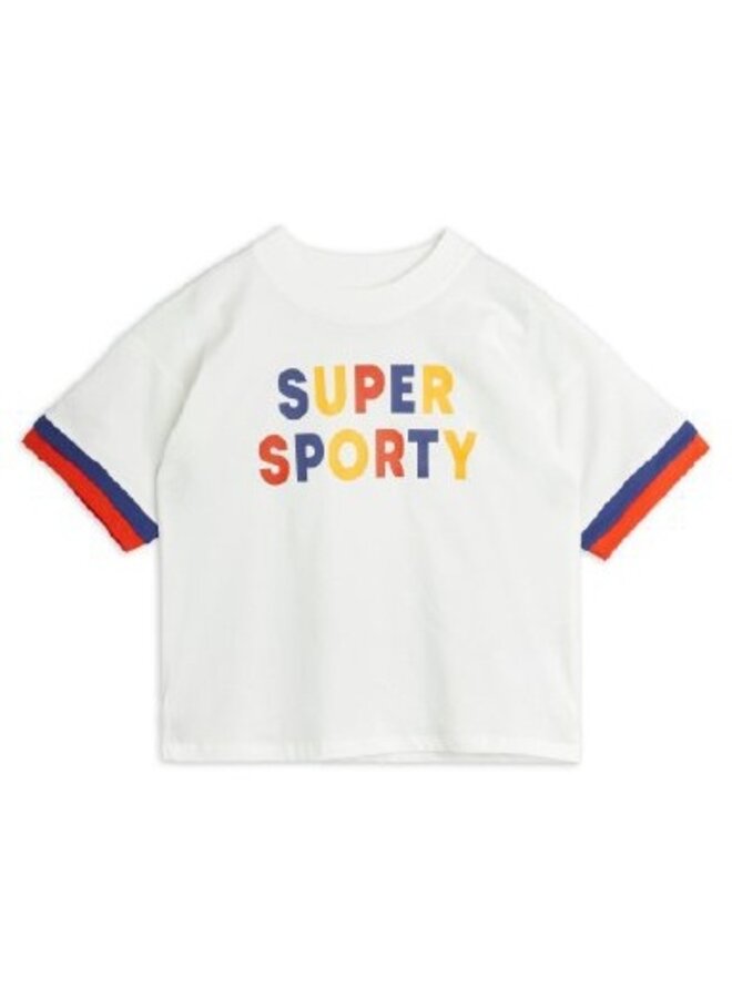 Mini Rodini | super sporty sp ss tee | offwhite