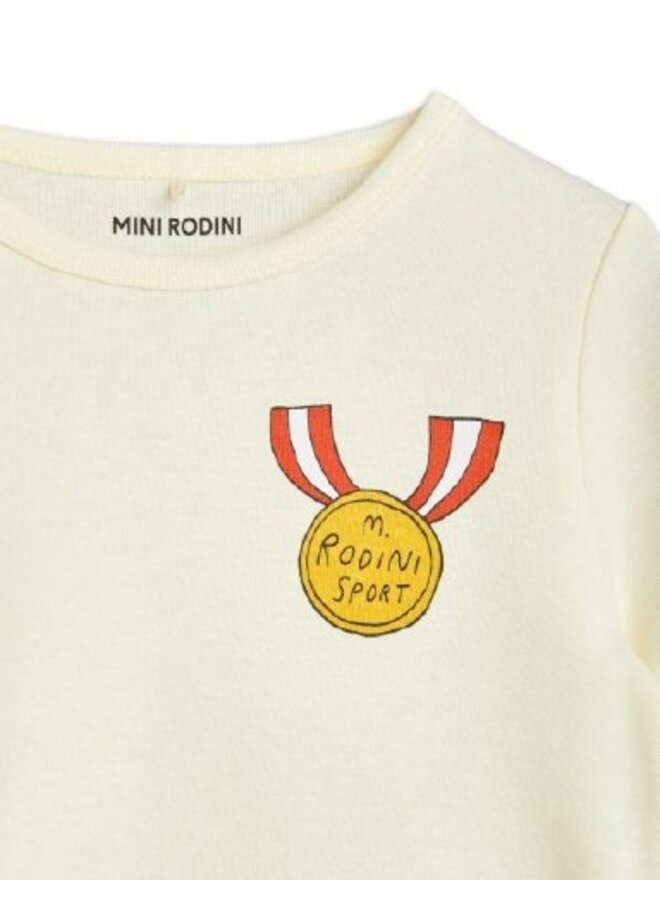 Mini Rodini | medal sp ss tee | white