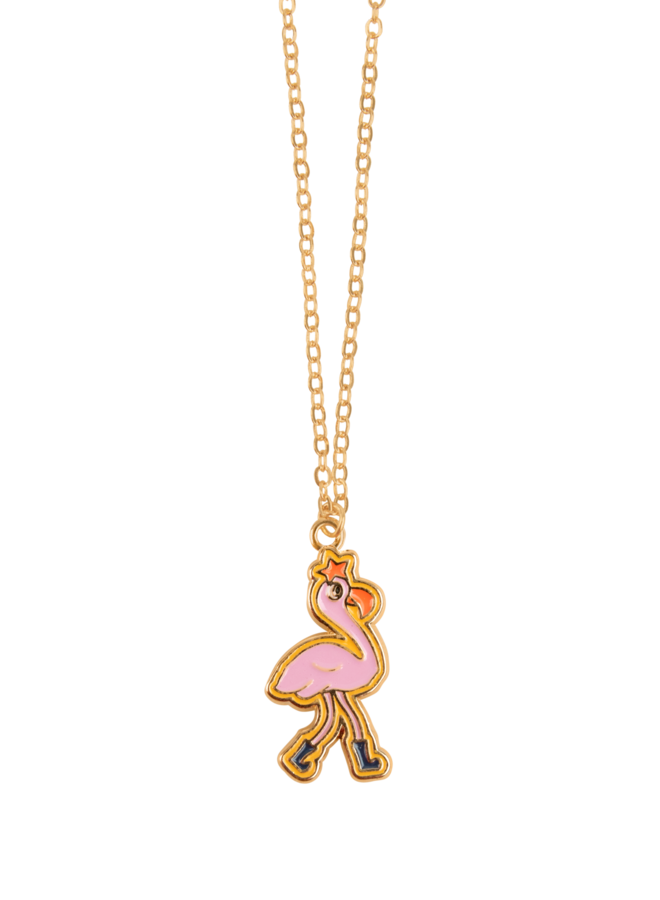Tinycottons | flamingo necklace