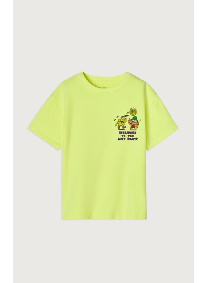 American Vintage | fizvalley | t-shirt | jaune fluo