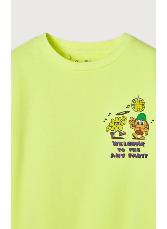 American Vintage | fizvalley | t-shirt | jaune fluo