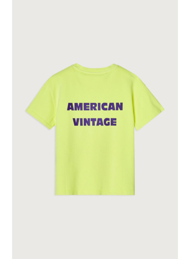 American Vintage | fizvalley | t-shirt | jaune fluo