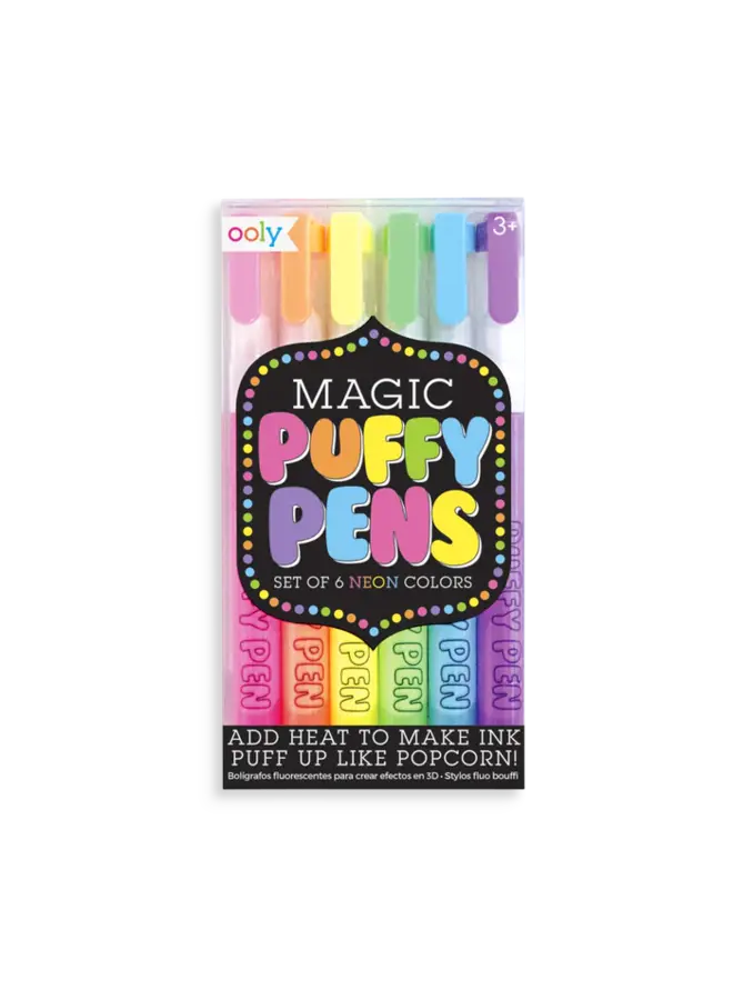 Ooly | magic neon puffy pens