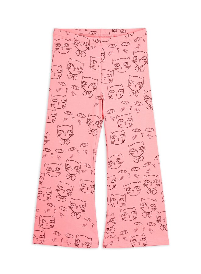 Mini Rodini | cathlethes aop flared trousers | pink