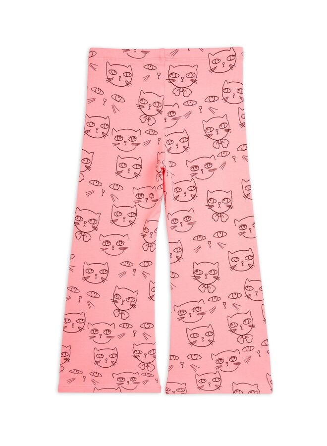 Mini Rodini | cathlethes aop flared trousers | pink