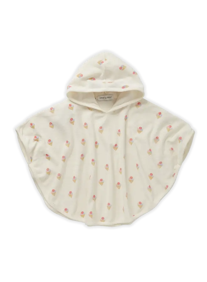 Sproet & Sprout | bath cape ice cream print