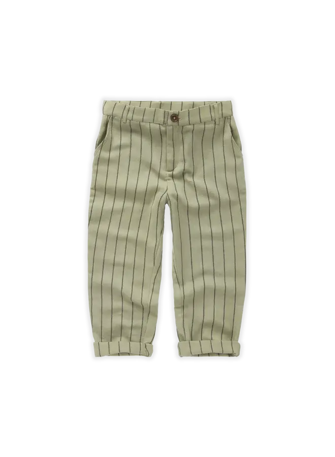 Sproet & Sprout | woven pants stripe | aloe vera