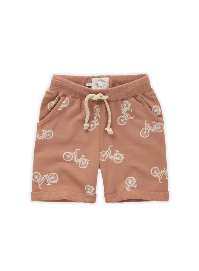 Sproet & Sprout | sweat short bicycle print | cafe