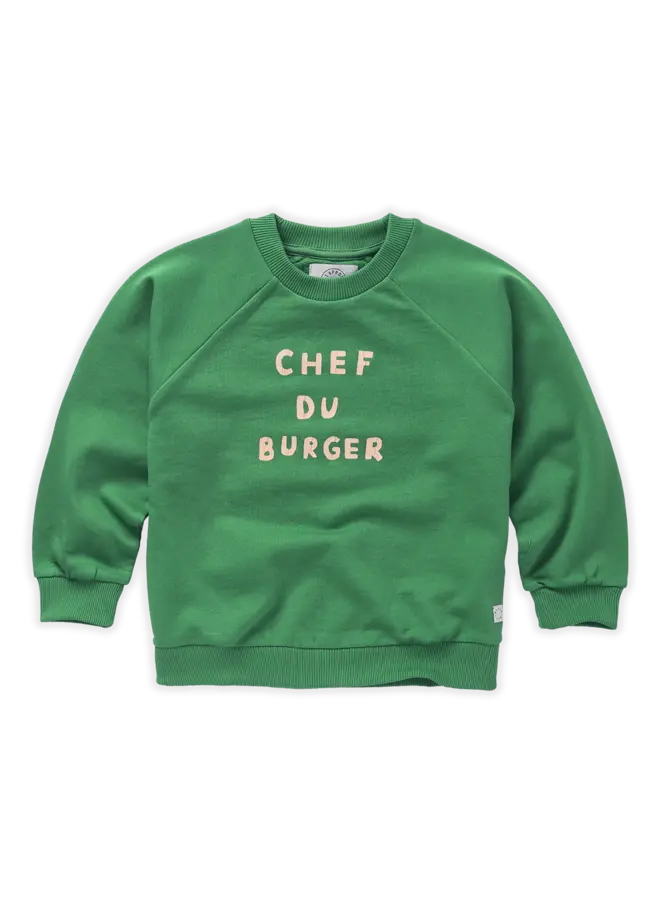 Sproet & Sprout | sweatshirt raglan chef du burger | mint