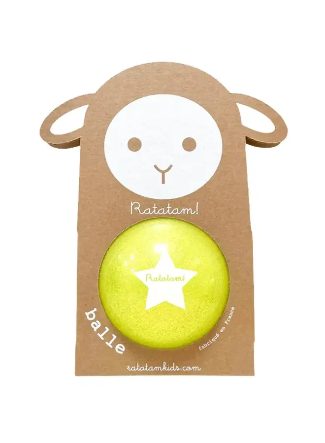 Ratatam! | baby sheep ball | 10 cm | yellow