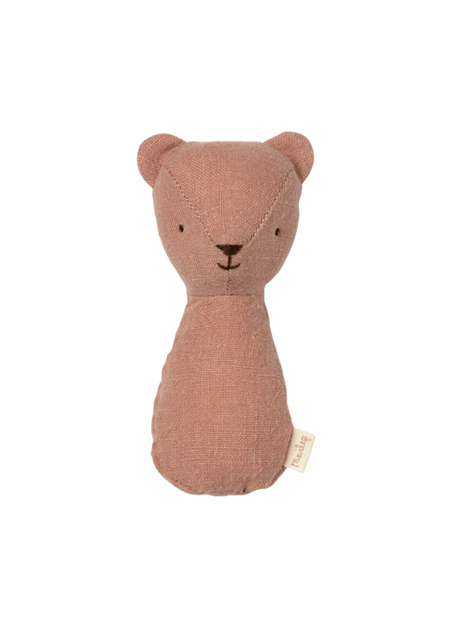 Maileg | teddy rattle | old rose