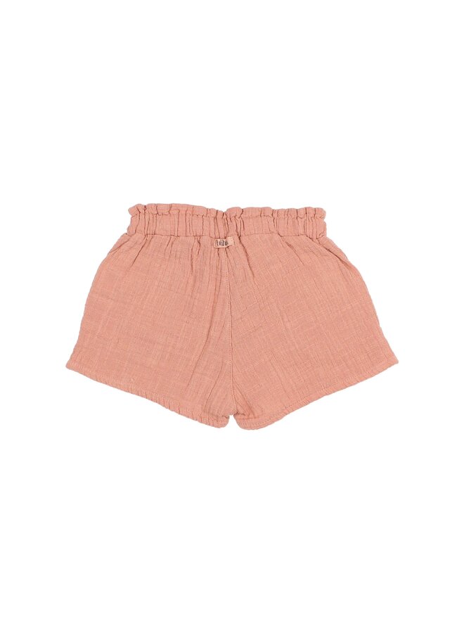 Buho | muslin shorts | rose clay