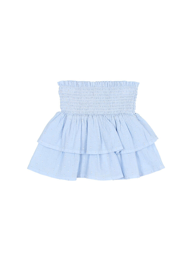 Buho | lurex plumeti skirt | placid blue