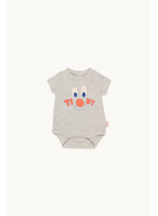 Tinycottons | tiny clown body | medium grey heather