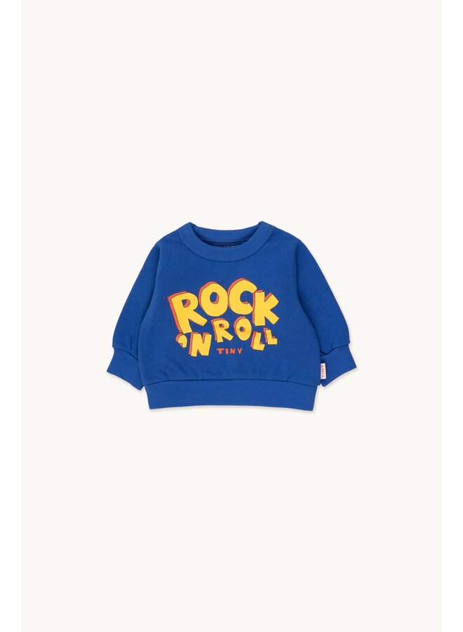 Tinycottons | rock 'n roll baby sweatshirt | ultramarine