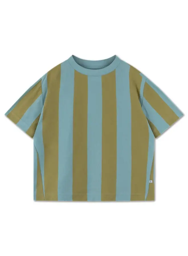 Repose AMS | tee shirt | golden reef block stripe