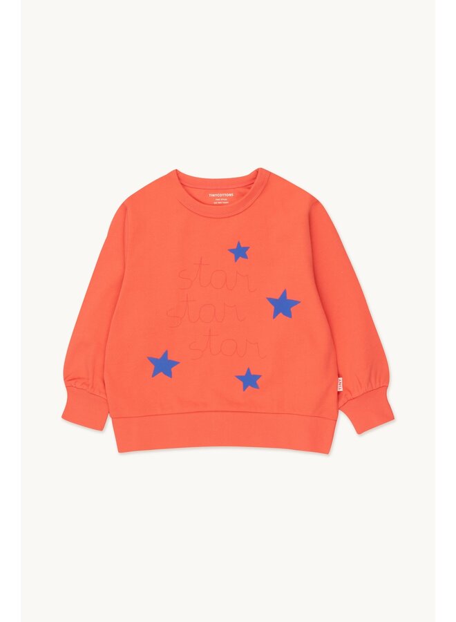 Tinycottons | star sweatshirt | light red