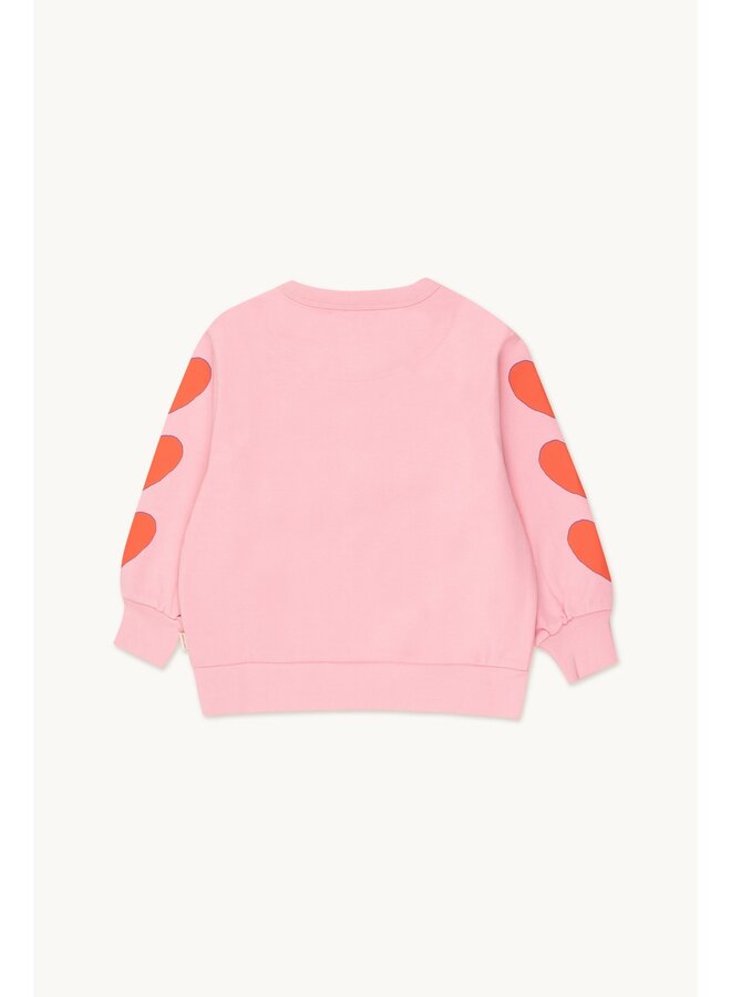 Tinycottons | hearts sweatshirt | rose pink