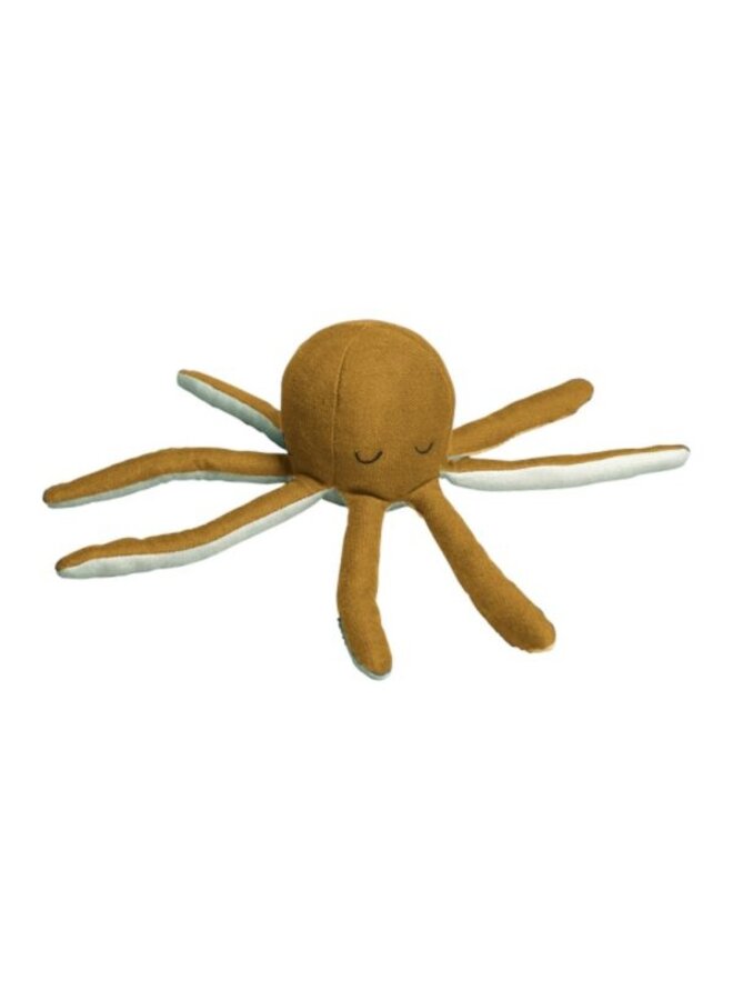 Fabelab |  rattle | octopus | ochre/beach grass