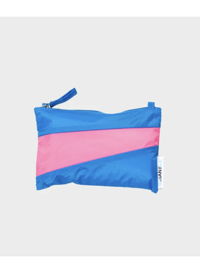 Susan Bijl | pouch | wave & fluo pink | small