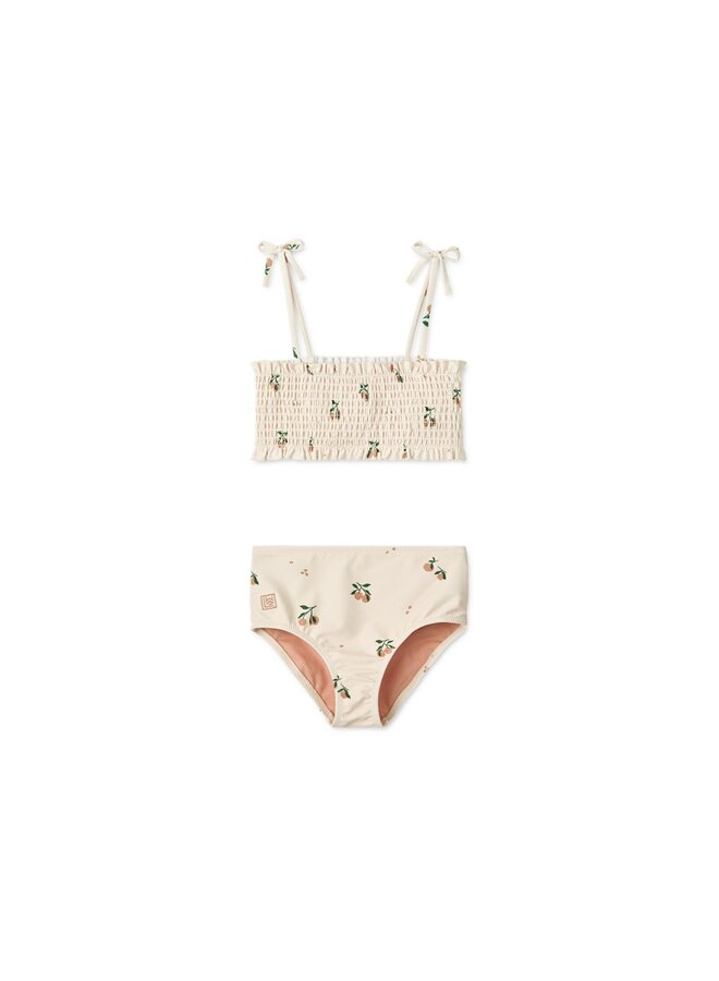 Liewood | mikaela printed bikini set | peach/sea shell