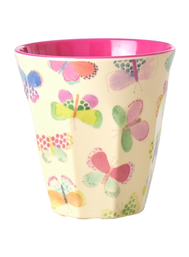 Rice | melamine medium cup | butterfly print