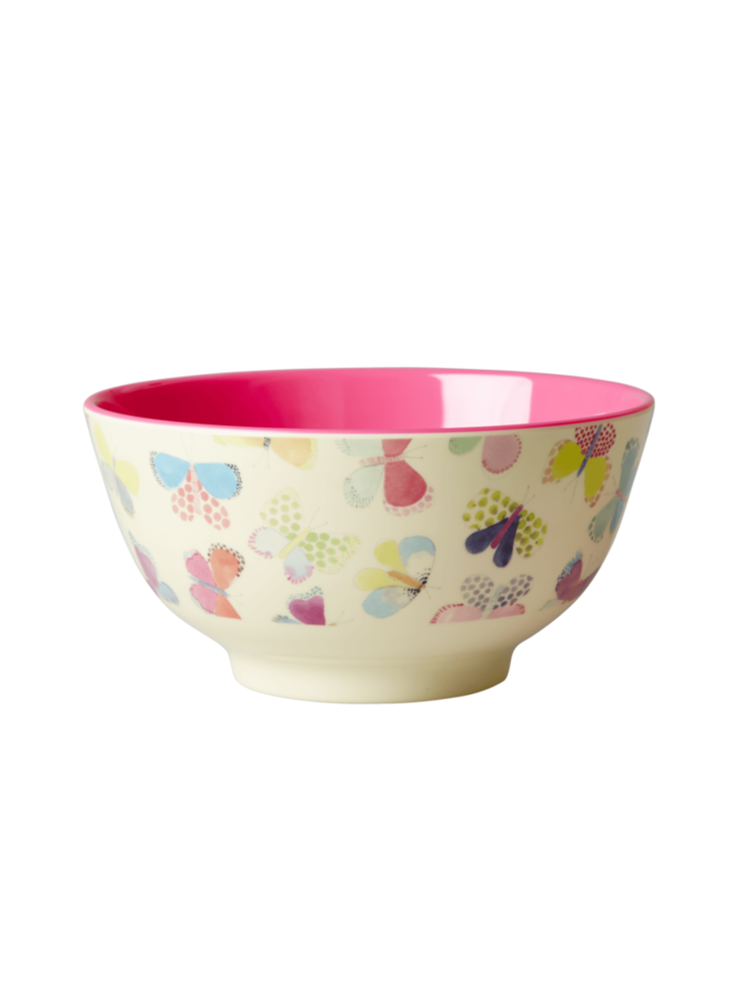 Rice | melamine medium bowl | butterfly print