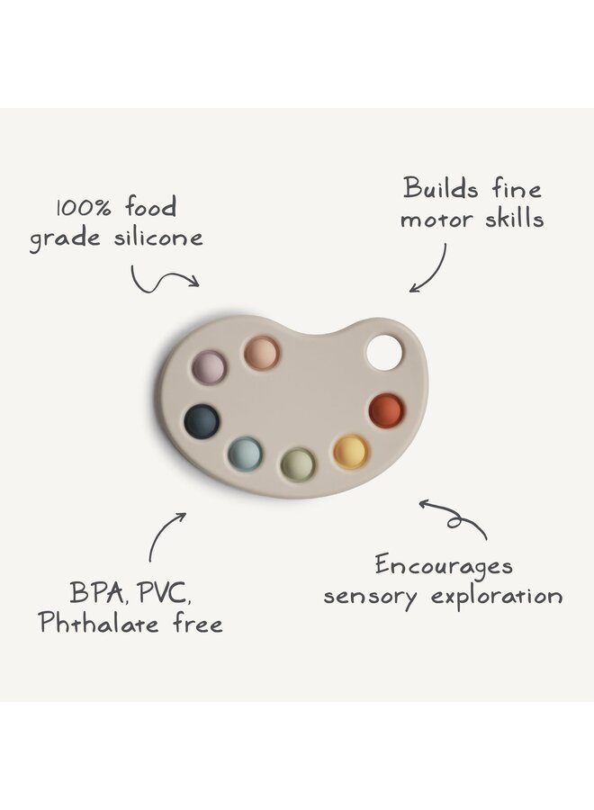 Mushie | press toy | paint palette