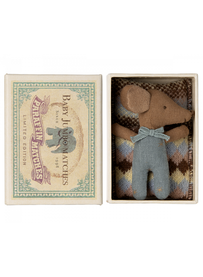 Maileg | baby mouse sleepy/wakey in box | boy