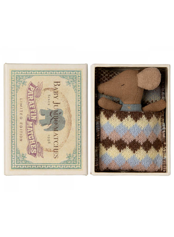 Maileg | baby mouse sleepy/wakey in box | boy