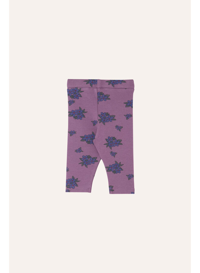 The Campamento | flowers baby leggings | purple