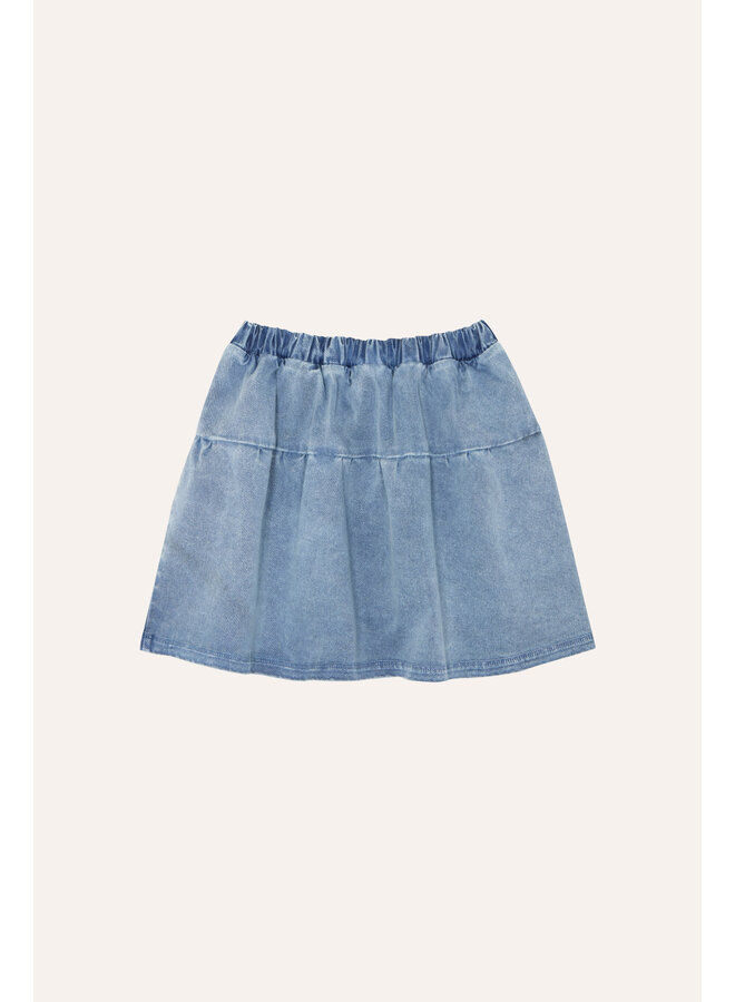 The Campamento | blue washed kids skirt | blue