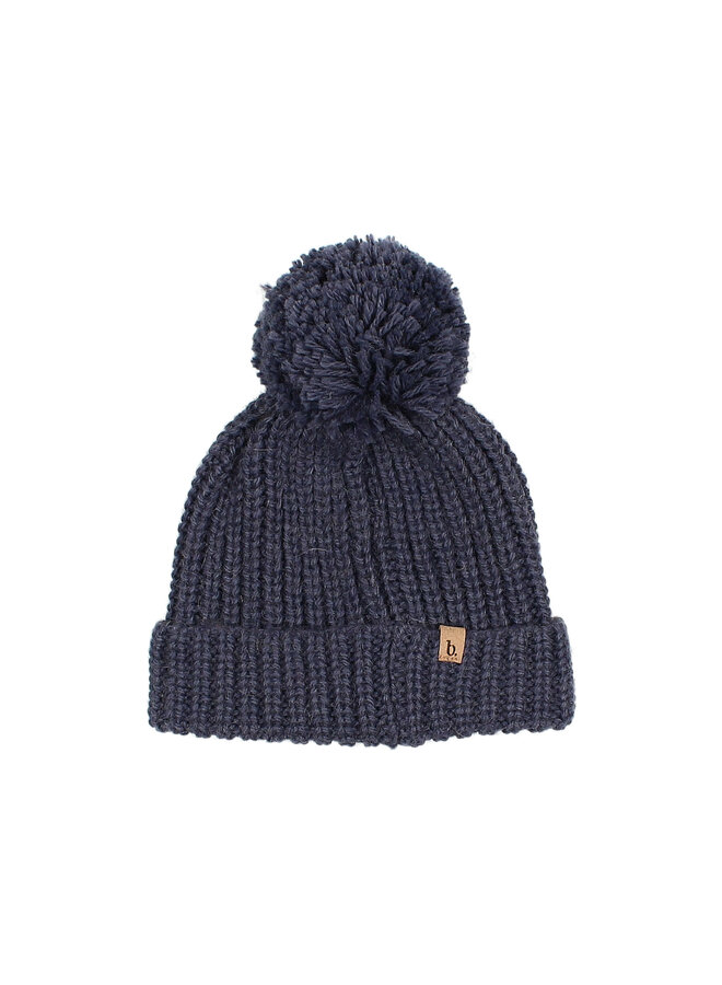 Buho | soft knit hat | navy