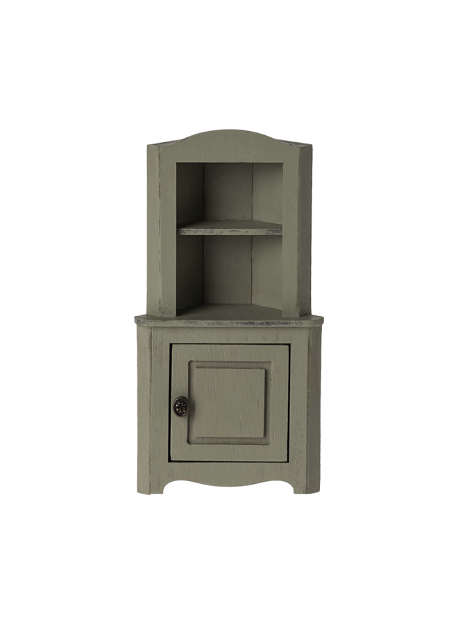 Maileg | corner cabinet | light green
