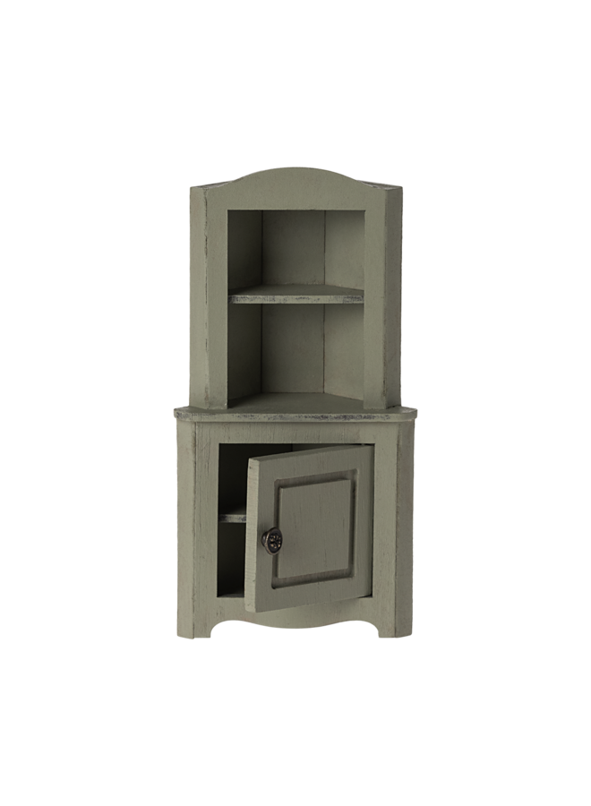 Maileg | corner cabinet | light green