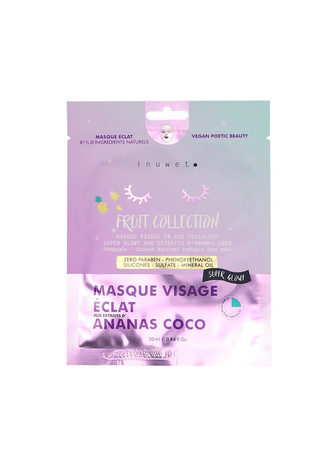 Inuwet | facemask radiance pineapple coconut