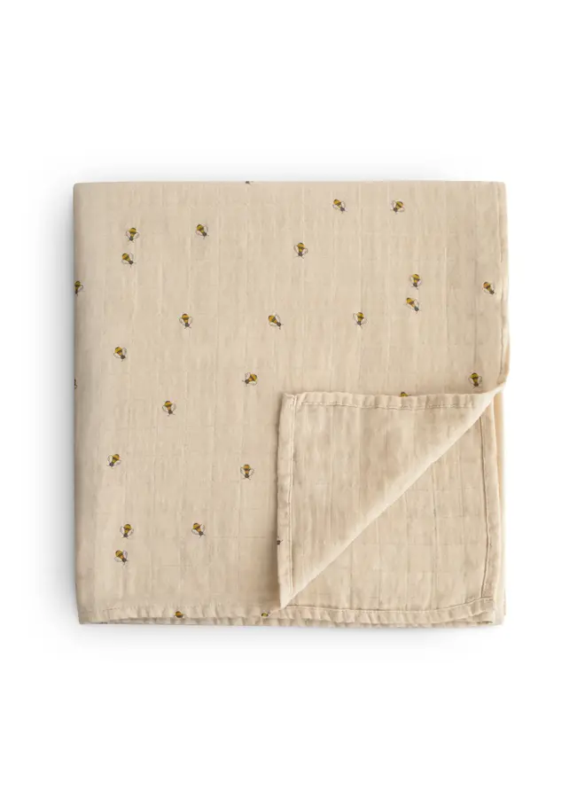 Mushie | swaddle | bees
