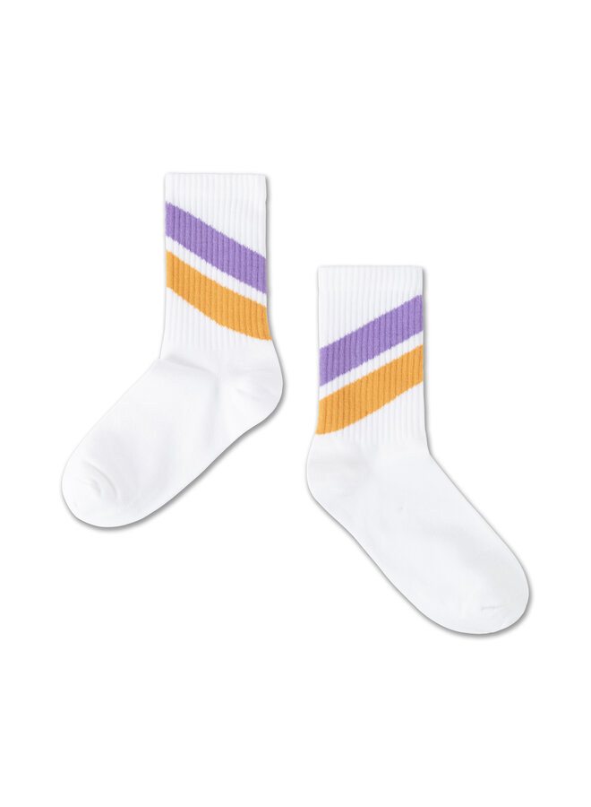 Repose AMS | sporty socks | white stripe